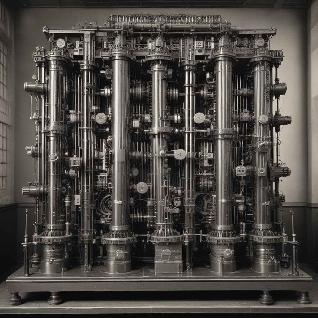 Babbage Difference Engine representing the mechanical era of computers